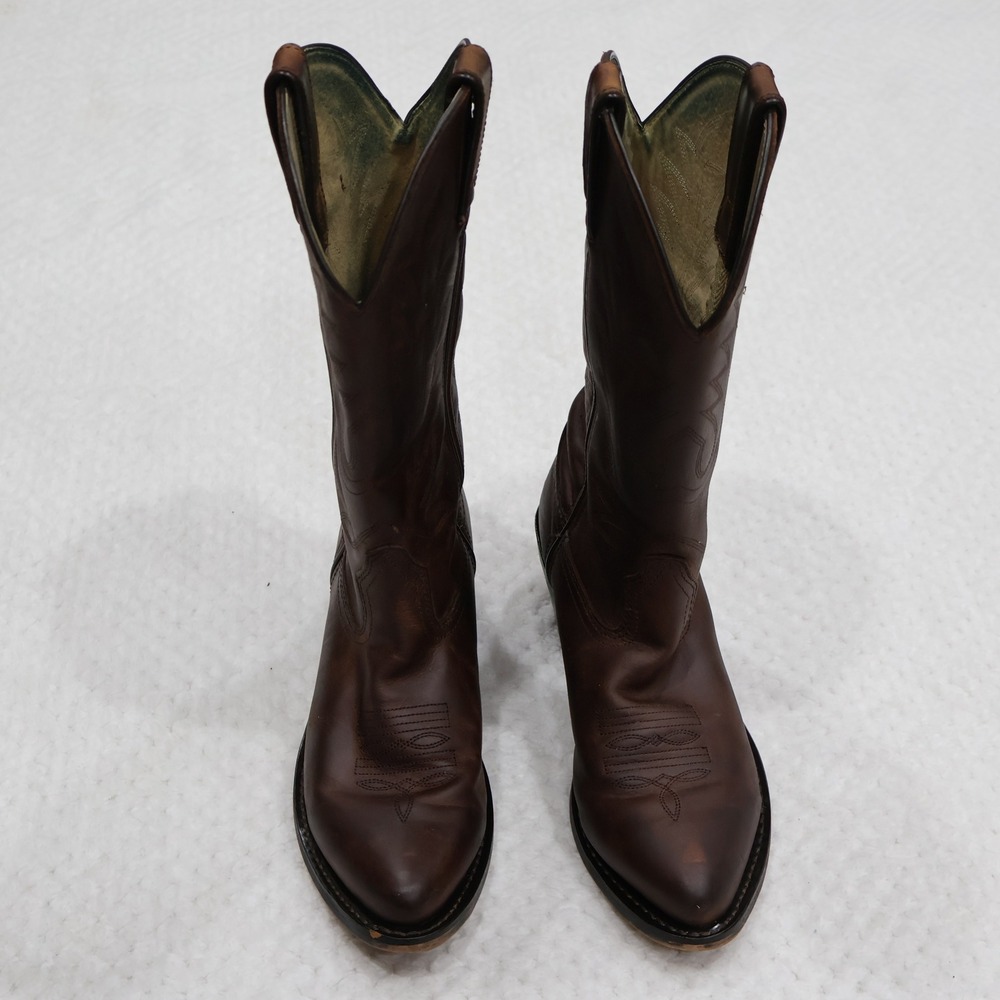 Durango Womens 6M Western Boots Brown Leather Pointed Toe RD4112 11in Shaft